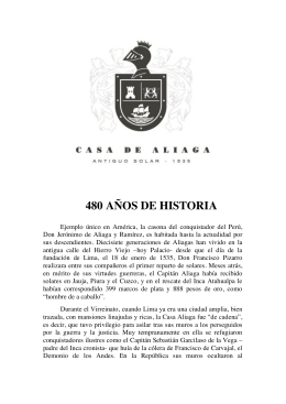 Historia Casa de Aliaga (ES)