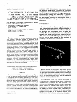 Conditions leading to mass mortality of fish and