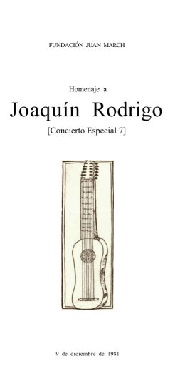 Joaquín Rodrigo - Fundación Juan March