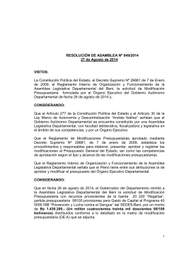 049-MP SEDES - Asamblea Legislativa del Beni