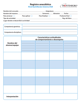 Registro anecdótico