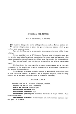 angioma del utero - Sociedad Peruana de Obstetricia y Ginecología
