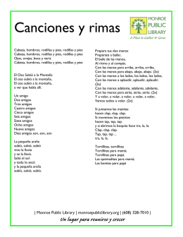 Canciones y rimas - Monroe Public Library