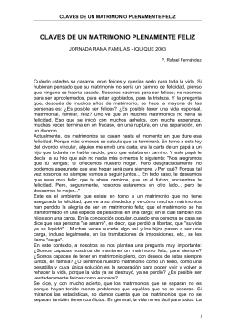 claves de un matrimonio plenamente feliz