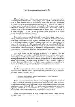 Accidentes gramaticales del verbo