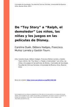 De “Toy Story” - Acta Académica