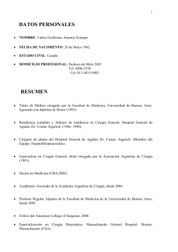 CURRICULUM VITAE - Grupo de Estudios de Enfermedades