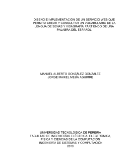 diseño e implementación de un servicio web que permita crear y