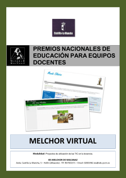 pizarra digital y aulas virtuales en el ies melchor de macanaz