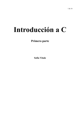 Introducción a C