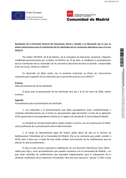 Instrucciones 21 diciembre 2015, SOLICITUD ACCESO