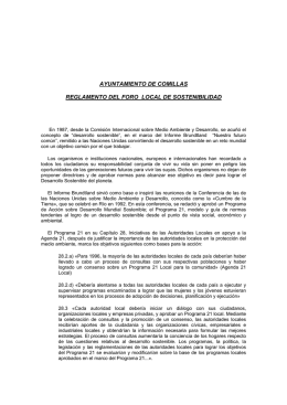 AYUNTAMIENTO DE COMILLAS REGLAMENTO DEL FORO