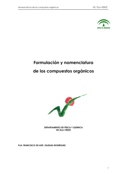 formulacion de quimica organica.