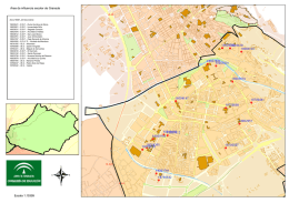 Escala 1:15399 Área de influencia escolar de Granada