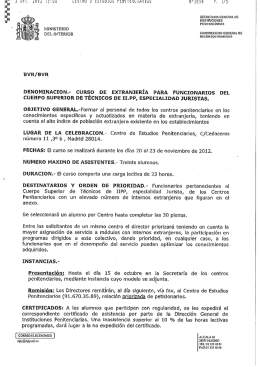 PENITENCIARIAS MINISTERIO S c usome c:on GENERAL oe