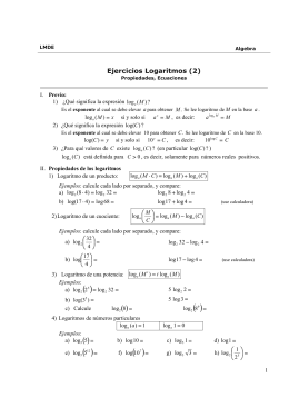 Guía de Logaritmos