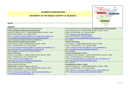 FACULTIES _ New domain- Departmental contact data