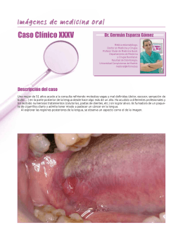 Caso Clínico XXXV Imágenes de medicina oral