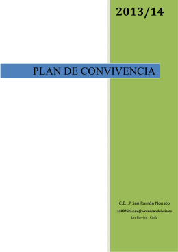 plan de convivencia - Colegio San Ramón Nonato | Los Barrios