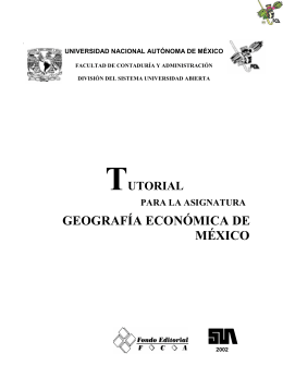 geografía económica de méxico