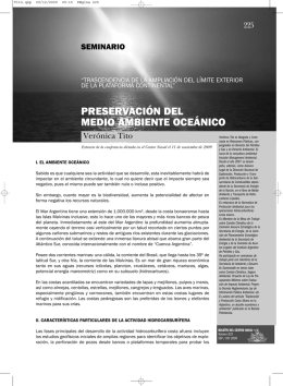 preservación del medio ambiente oceánico