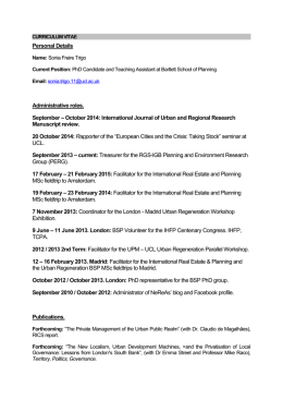 - the Association of European Schools of Planning