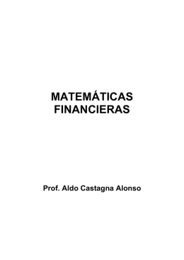 matemáticas financieras