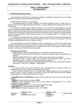 tema 3: operaciones de descuento