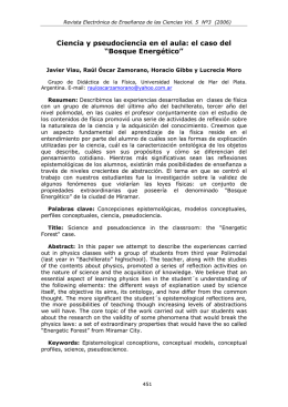 Ciencia y pseudociencia en el aula