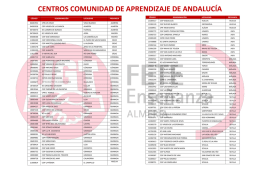 centros comunidad de aprendizaje de andalucia - FETE