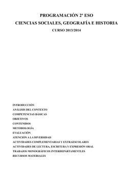 programación 2º eso ciencias sociales, geografía e