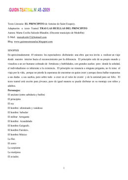TRAS LAS HUELLAS DEL PRINCIPITO