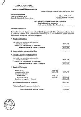 Page 1 GARCIA REGUERA S.A. Comercial, Industrial, Financiera e
