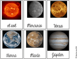 Mercurio el sol Júpiter Venus Tierra Marte