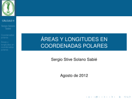 áreas y longitudes en coordenadas polares