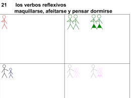 21 los verbos reflexivos maquillarse, afeitarse y pensar dormirse