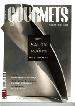 By Pepa en Club de Gourmets nº445 Mayo de 2013
