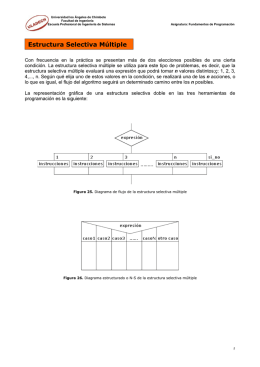 Estructura Selectiva Múltiple - Ingeniería de Sistemas