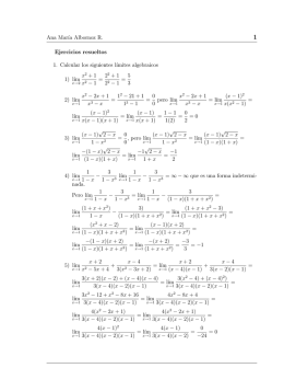 Ana Marıa Albornoz R. Ejercicios resueltos 1. Calcular los