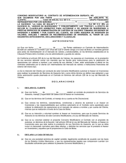 CONVENIO MODIFICATORIO AL CONTRATO DE