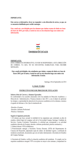 Este correo es informativo, favor no responder a esta dirección de