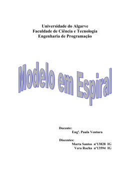 Modelo Espiral - Universidade do Algarve