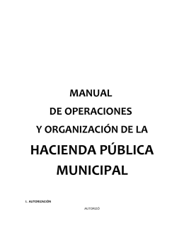 HACIENDA PÚBLICA MUNICIPAL