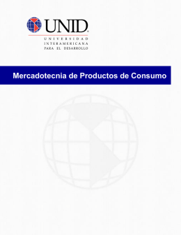 Mercadotecnia de Productos de Consumo