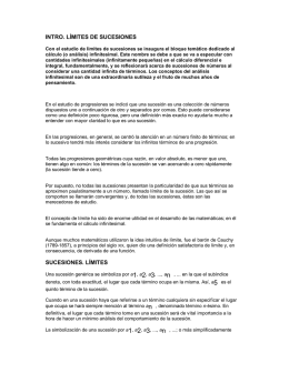 Limite de una sucesion 1