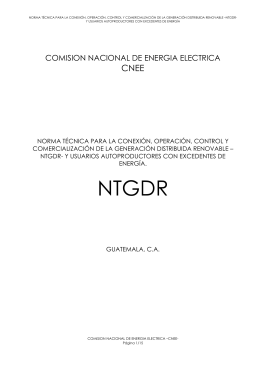 COMISION NACIONAL DE ENERGIA ELECTRICA