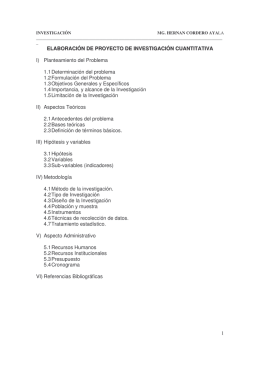 1 ELABORACIÓN DE PROYECTO DE INVESTIGACIÓN