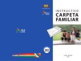 carpeta familiar - Sistema Nacional de Información en Salud