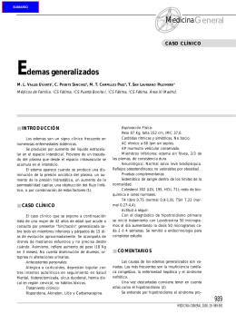 Edemas generalizados - Revista Medicina General y de Familia