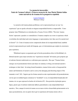 La memoria inexorable: Nada de Carmen Laforet y Primera